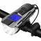 Велоліхтар з комп'ютером та сигналом XA-585-T6+2LED, виносна кнопка, Waterproof, Li-Ion акумулятор, ЗП microUSB