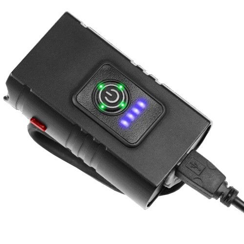 Велоліхтар BK-02Pro-2XPE ULTRA LIGHT, ALUMINUM, індикація заряду, Waterproof, акумулятор, ЗП Type-C