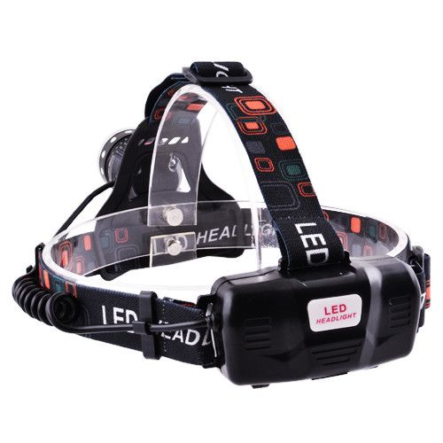 Ліхтар налобний Police T105-T6+COB, 2x18650, zoom, ЗП microUSB, Box