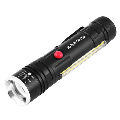 Ліхтар Police T6-26+T6+COB, 1x18650/3xAAA, магніт, zoom, ЗП microUSB, Box