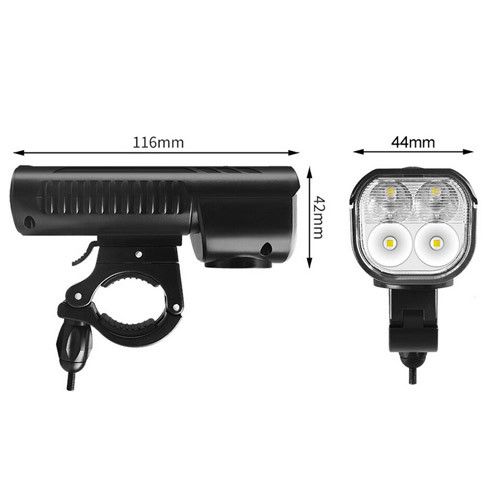 Велоліхтар із сигналом FY-336/2000-4T6, виносна кнопка, Waterproof, індикація заряду, Li-Ion акум., ЗП microUSB, Box