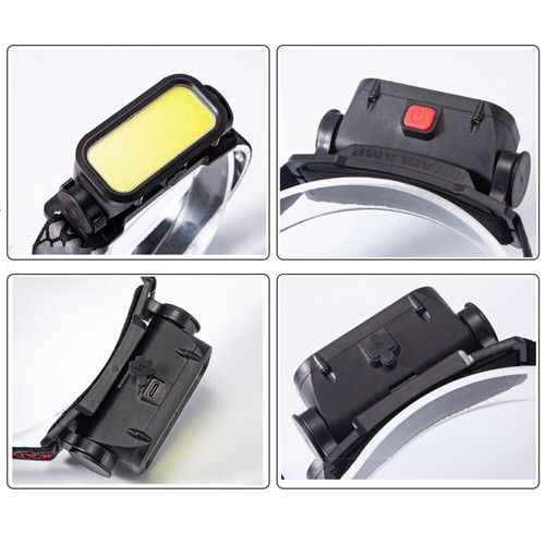 Ліхтар налобний BL-008+COB (White+Red), Li-Ion акум., ЗП Type-C, Box