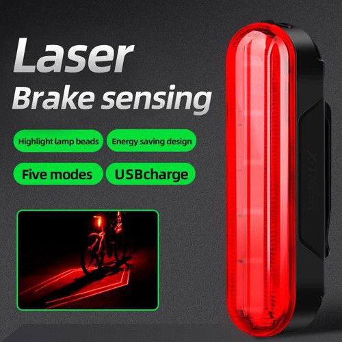 Велоліхтар LEADBIKE LD80-6LED з лазерною розміткою, waterproof, Li-Ion акумулятор, ЗП Type-C