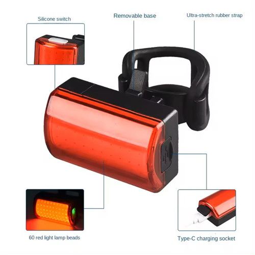 Велоліхтар MY-2105-60LED, waterproof, Li-Ion  акумулятор, ЗП Type-C