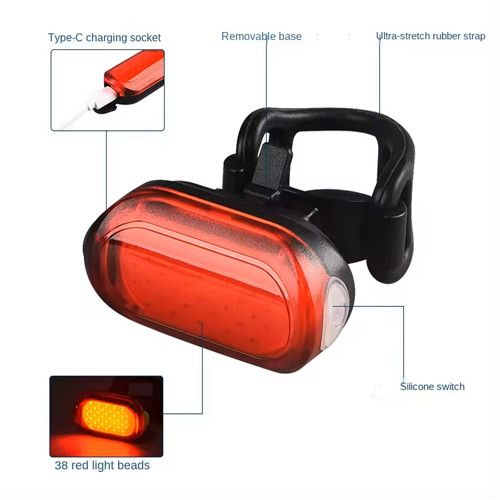 Велоліхтар MY-2106-38LED, waterproof, Li-Ion  акумулятор, ЗП Type-C