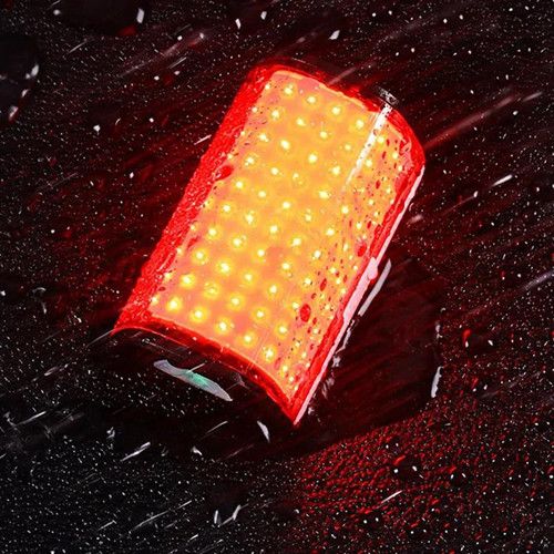 Велоліхтар WQB-514-COB(White+Red) вигнутий, Li-Ion акумулятор, ЗП Type-C
