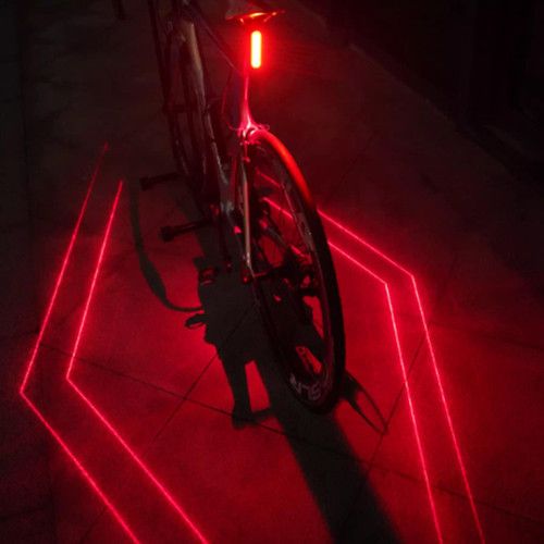 Велоліхтар LEADBIKE LD80-6LED з лазерною розміткою, waterproof, Li-Ion акумулятор, ЗП Type-C