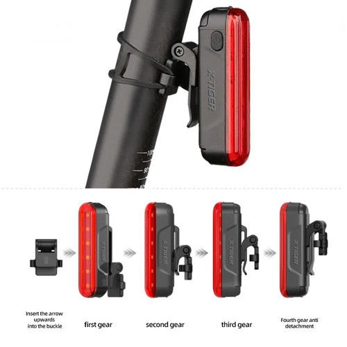 Велоліхтар LEADBIKE LD80-6LED з лазерною розміткою, waterproof, Li-Ion акумулятор, ЗП Type-C