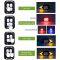 Велоліхтар LY-6700 із зазначенням поворотів (Red+Yellow+Blue), Waterproof, ЗП microUSB, Li-Ion акум., пульт управління, CR2032