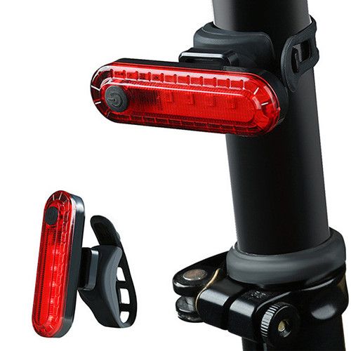 Велоліхтар STOP + Security маячoк BSK-2275 / HJ-056-5SMD, Li-Ion  акум., Waterproof, ЗП microUSB