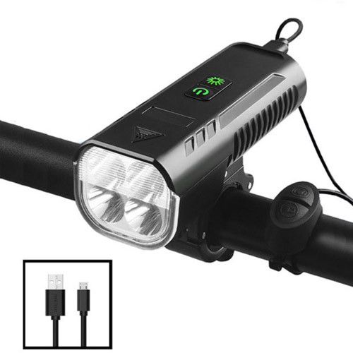 Велоліхтар із сигналом FY-336/2000-4T6, виносна кнопка, Waterproof, індикація заряду, Li-Ion акум., ЗП microUSB, Box