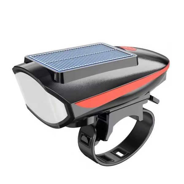 Велоліхтар із сигналом 7599/S7588, сонячна батарея, Waterproof, Li-Ion акумулятор, ЗП Type-C