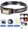 Ліхтар налобний YY-19С-5SMD+COB(white+yellow+red), Motion Sensor, Li-Ion акумулятор, ЗП Type-C, магніт, Box
