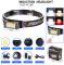 Ліхтар налобний YY-19С-5SMD+COB(white+yellow+red), Motion Sensor, Li-Ion акумулятор, ЗП Type-C, магніт, Box