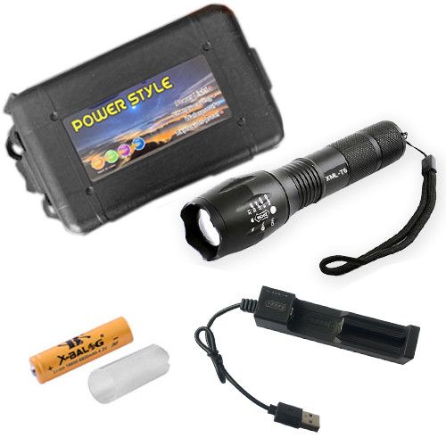 Ліхтар  Police 1831-T6, 1х18650/3хААА, ЗП USB, zoom, Box