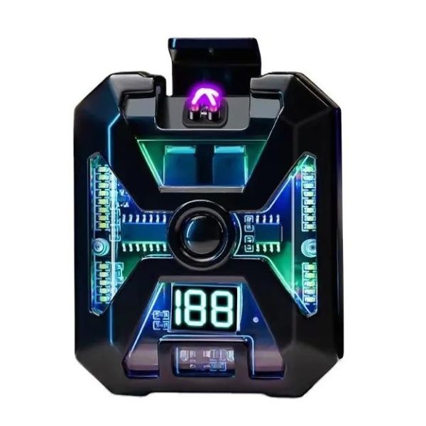 Ліхтар MULTIFUNCTIONAL D69, Li-Ion акумулятор, індикація заряду, запальничка, ЗП Type-C, Box