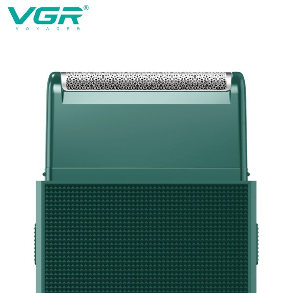 Електробритва VGR V-376 GREEN шейвер, висувний триммер