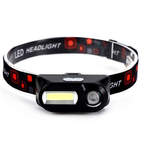 Ліхтар налобний 1804-LED(Red)+COB(White), 1x18650, ЗП Type-C