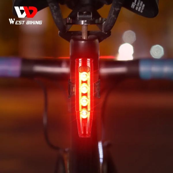 Велоліхтар LEADBIKE LD77-LS-4LED з лазерною розміткою, waterproof, Li-Ion акумулятор, ЗП Type-C