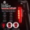 Велоліхтар LEADBIKE LD77-LS-4LED з лазерною розміткою, waterproof, Li-Ion акумулятор, ЗП Type-C