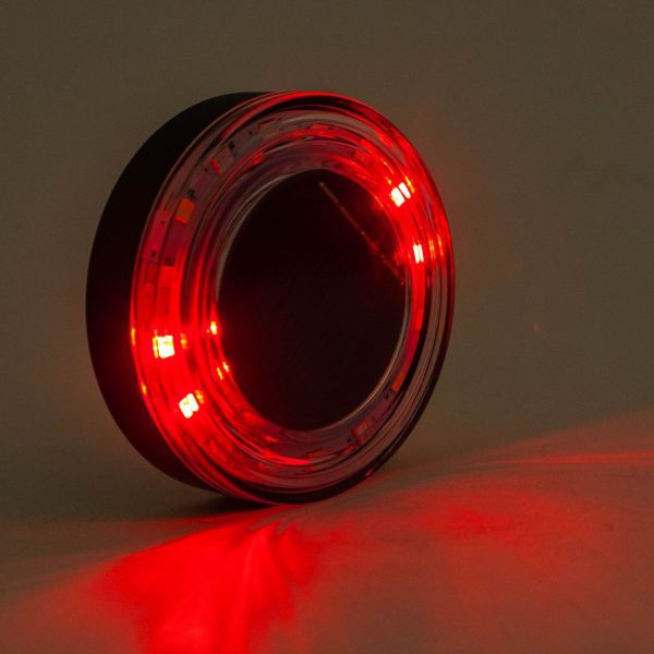 Велоліхтар HYD-085-SMD(RGB), сонячна батарея, Waterproof, Li-Ion акумулятор, ЗП Type-C