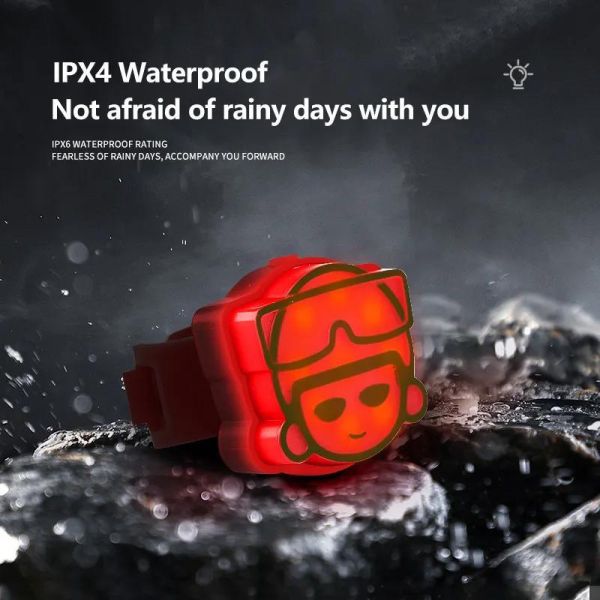Велоліхтар STOP 602-LED, Waterproof, Li-Ion акумулятор, ЗП Type-C