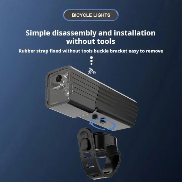 Велоліхтар BL-2024-4-XPG, індикація заряду, Waterproof, Li-Ion акумулятор, ЗП Type-C