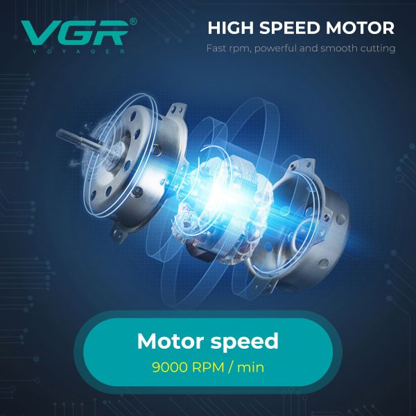 Електробритва VGR V-307 RED шейвер, подвійне лезо,  2000mAh, 9000 RPM