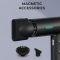 Фен професійний VGR V-401 BLACK, 40 рівнів обдування 70000 - 110000 RPM, 40 рівнів температури 60°C - 100°C, 3 насадки