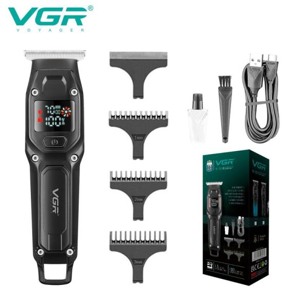 Тример VGR V-964 BLACK, 7000 RPM, 3 насадки, LED display