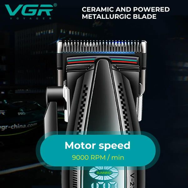 Комплект VGR 2 в 1 V-270&V-992 GREEN, машинка для стрижки та тример