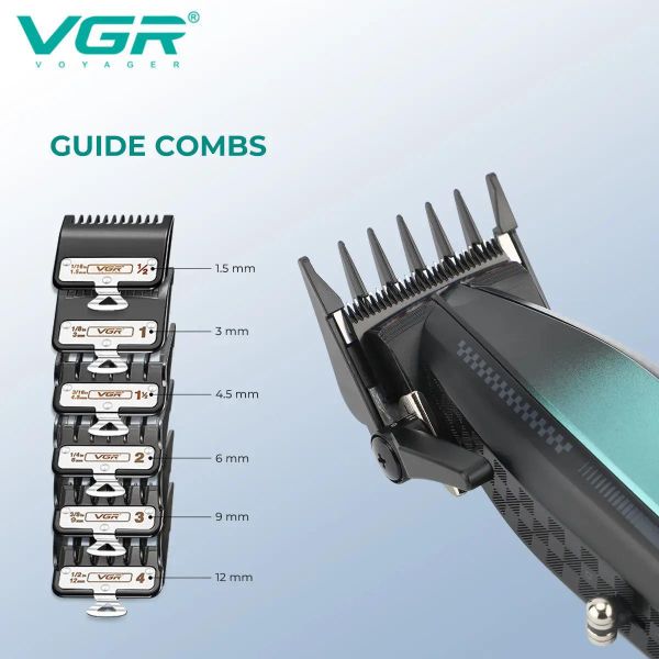 Комплект VGR 2 в 1 V-270&V-992 GREEN, машинка для стрижки та тример