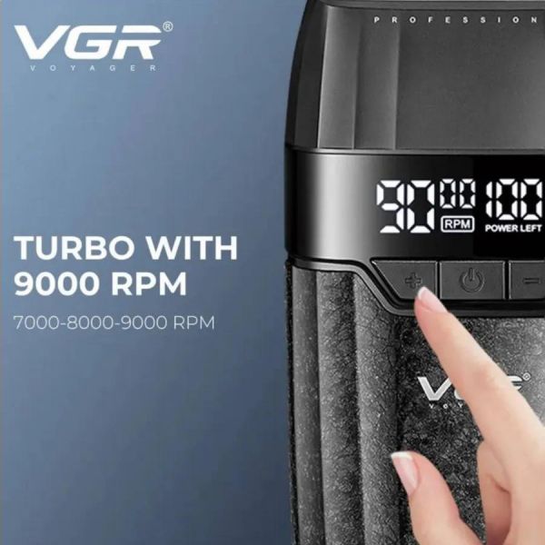 Електробритва VGR V-640S шейвер, подвійне лезо, 9000 RPM, LED Display