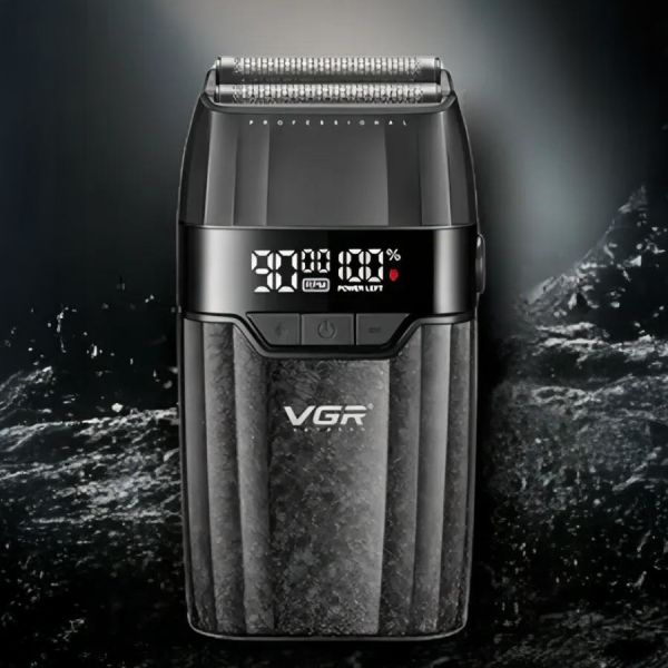 Електробритва VGR V-640S шейвер, подвійне лезо, 9000 RPM, LED Display