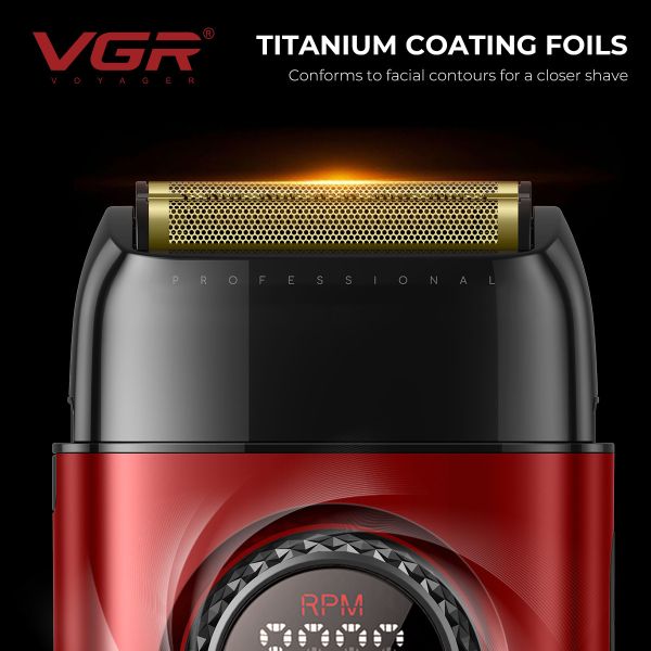 Комплект VGR STEPLERSS PRO 3 IN 1 RED, машинка для стрижки (Clipper), тример, шейвер