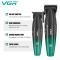 Комплект VGR 2 в 1 V-640 S2 GREEN акумуляторна машинка для стриження (clipper) та триммер