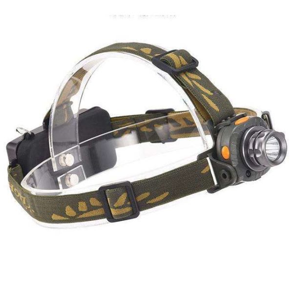 Ліхтар налобний 6614-XPG, Motion Sensor, ЗП 220/12V, 1x18650