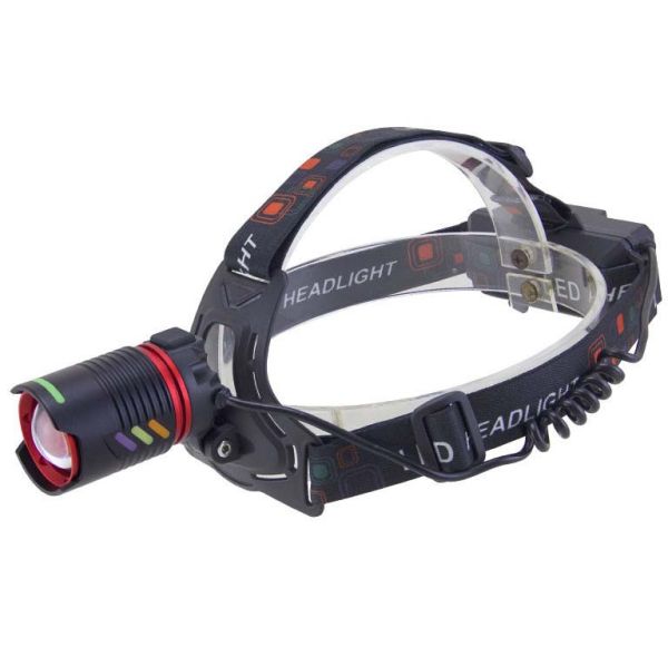 Ліхтар налобний  NIGHT VISION FLUORESCENCE CT012-2R-TG, 2x18650, ЗП Type-C, zoom, Box