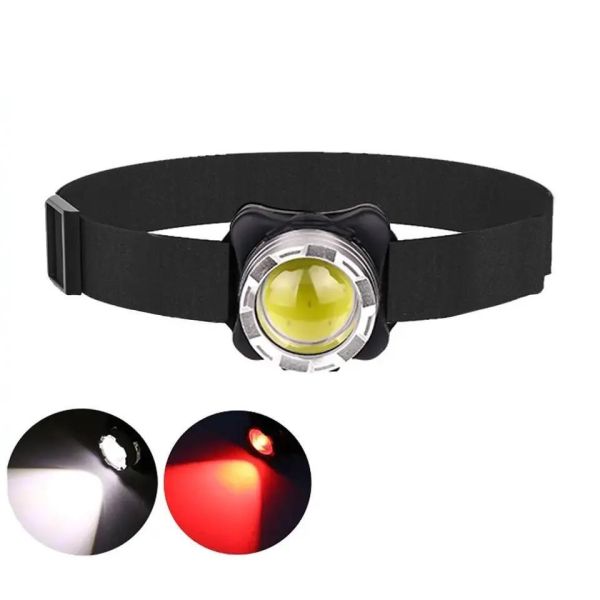 Ліхтар налобний BL-F006-COB(White+Red), ЗП Type-C, Li-Ion акумулятор, Box