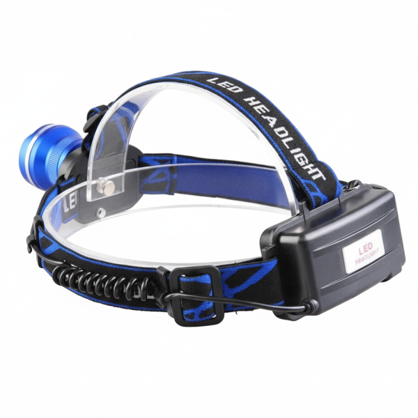 Ліхтар налобний RN-1622-T6, 2x18650, ЗП Type-C, zoom, Box