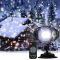 Світлодіодний лазерний проектор Star Shower Snow 809-white, будинок + вулиця, 2 кронштейни, Waterproof