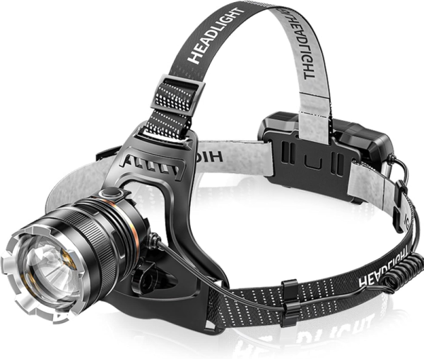 Ліхтар налобний A16-GT, IPX65, 2x18650, ЗП Type-C, zoom, Box