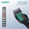 Акумуляторна машника для стриження (clipper) VGR V-885C GREEN, 10 насадок, LED display