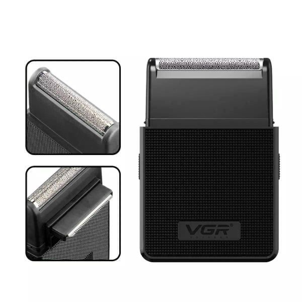 Електробритва VGR V-376 BLACK шейвер, висувний триммер