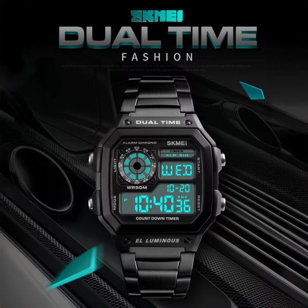 Годинники наручні 1335BK SKMEI, BLACK