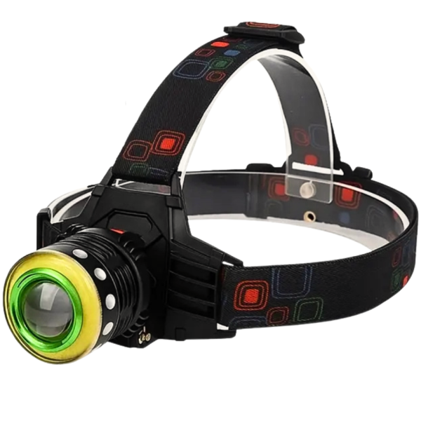 Ліхтар налобний Police T105-T6+COB, 2x18650, zoom, ЗП microUSB, Box