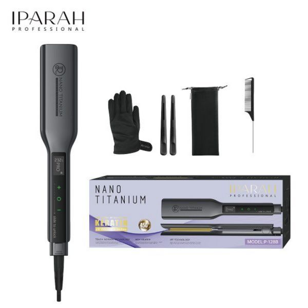 Випрямляч для волосся IPARAH P-128B GREY, 39мм, 50-232 ° C, керамічне покриття, 50 W, LED display