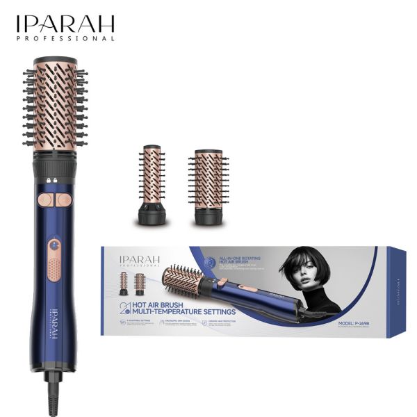 Фен-стайлер IPARAH 2 в 1 P-269B DARK BLUE, 2 режими, 3 рівні температури, 1000-1200W