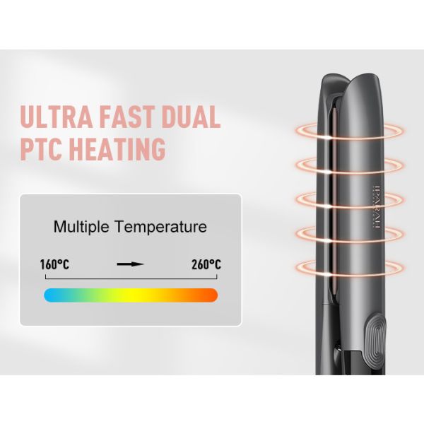 Випрямляч для волосся IPARAH P-112, 160-260 ° C, керамічне покриття, LED display, 65 W