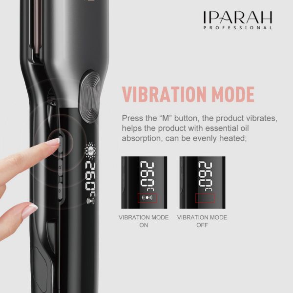 Випрямляч для волосся IPARAH P-113, 45мм, 160-260°C, керамічне покриття, LED дисплей, 65 Вт
